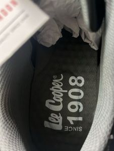 AUTHENTIC LEE COOPER 1908 LACE UP BLACK SNEAKERS