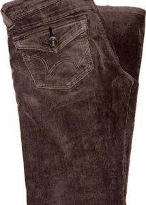 Vintage Brown Velvet Flare Jeans