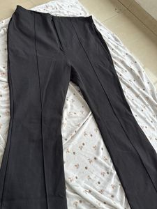 Black High-Waisted Flare Pants
