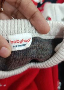 6-9 Months Woolen Baby Romper