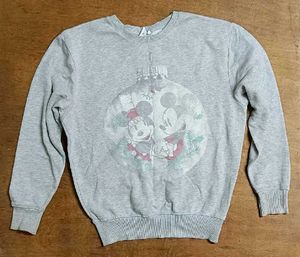 Vintage 90's Mickey &amp; Minnie Grey Sweatshirt