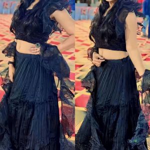 party lehnga with full hand work blouse