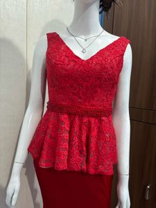 Red Ethnic Gown