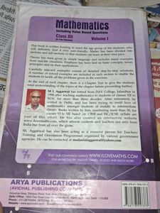 CLASS 12TH ML AGARWAL VOLUME 1