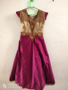 Silk Violet Colour One Piece