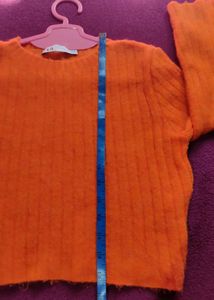 crop knitted sweater