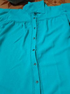 Flared Blue Pants