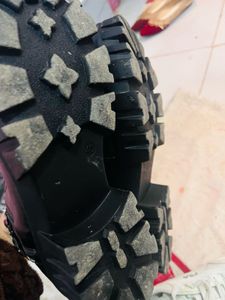 Fila White Sneakers &amp; Black Boots