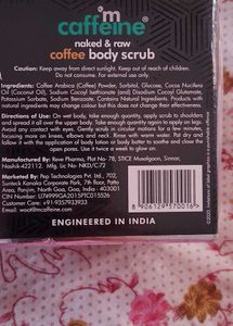 mcaffeine Nakedand Raw Coffee Body Scrub 100g