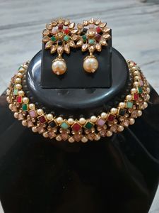 Heavy Necklace Set With Mangtika