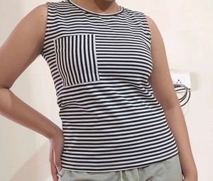 Black And White Strips Top