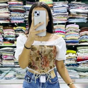 Vintage Retro Style Women Corset Top