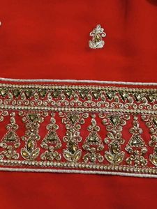 Red Embroidered Kurta Set