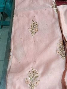 Peach Embroidered Salwar Kameez Suit