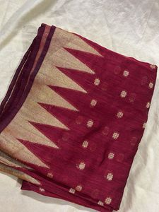 Elegant Maroon Saree