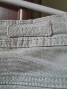 White Straight Fit Jeans