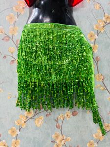 Green Sequin Skirt