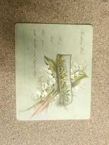 Vintage Lily of the Valley Birthday Postcard