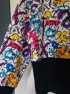 Printed Solid Sweatshirt