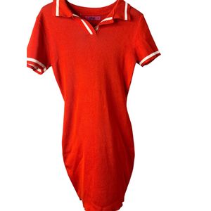 Retro Red Polo Mini Dress