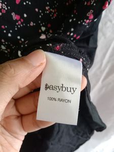 Easybuy Black Heart Print Top(Women)