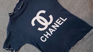 Chanel Inspired Navy Top