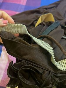 Elegant Brown Party Dress