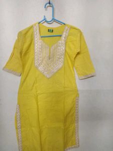 Yellow Colored Long Kurta