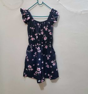 Floral Print Romper