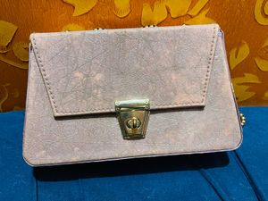 Abstract Lilac Shoulder Bag Clutch