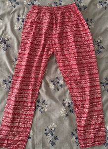 Red &amp; White Kurta Co-ord Set