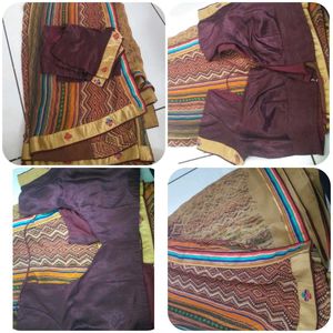 Sadi With Blouse, Saree Combo