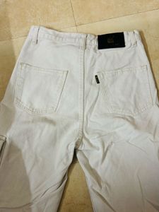 Beige Cargo Pants