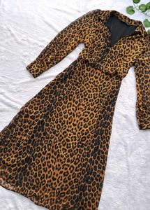 Zara Animal Print Dress And Savana Bag