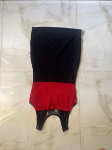 Red &amp; Black very stretchable bodycon Dres