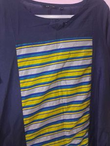 Blue Printed Kurta
