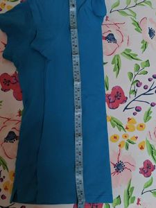 Comfort Fit Blue Short Sleeve Polo T-Shirt Women