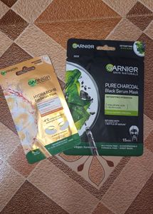 GARNIER SERUM FACE AND EYE SHEET MASK