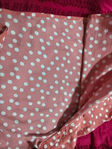 Pink Polka Dot Button-Up Shirt