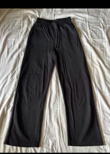 WESTSIDE BLACK WIDE LEG SWEATPANTS