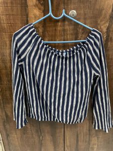 Striped Off-Shoulder Top