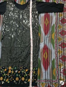 Black Sequence Kurti ✨