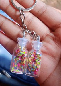 Beautiful glitter keychain