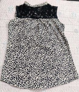 Leopard Print Button-Down Tank