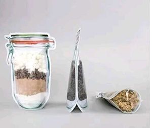 Bottle Shaped Pouches With Zipper