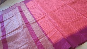 Peach Saree With Blouse