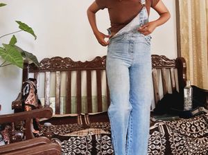Light Wash Denim Overalls