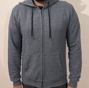 H&amp;M Grey Zip-Up Hoodie