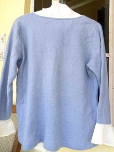 Vintage-Inspired Blue Cardigan