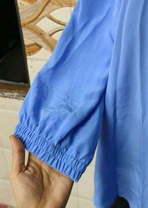 Vintage Blue Button-Up Shirt